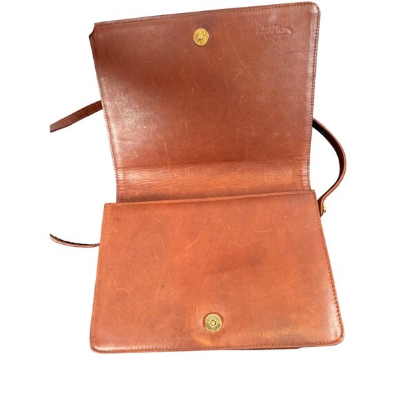 Vintage Linea Pelle Crocodile Two-Tone Hornback Embossed Leather Crossbody Bag - Picture 9 of 13